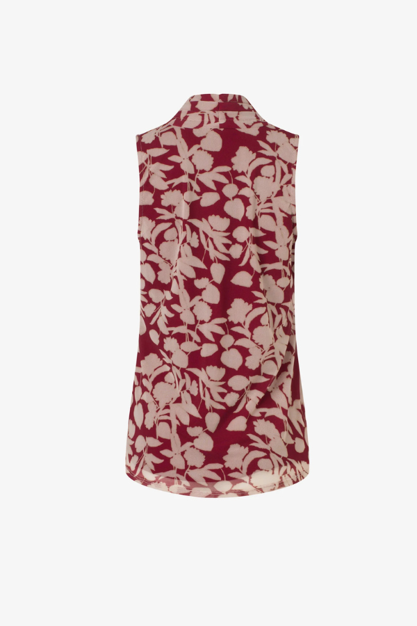 Iris Setlakwe Printed Mesh V-Neck Top