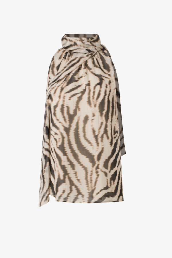 Iris Setlakwe Print Blouse With Scarf