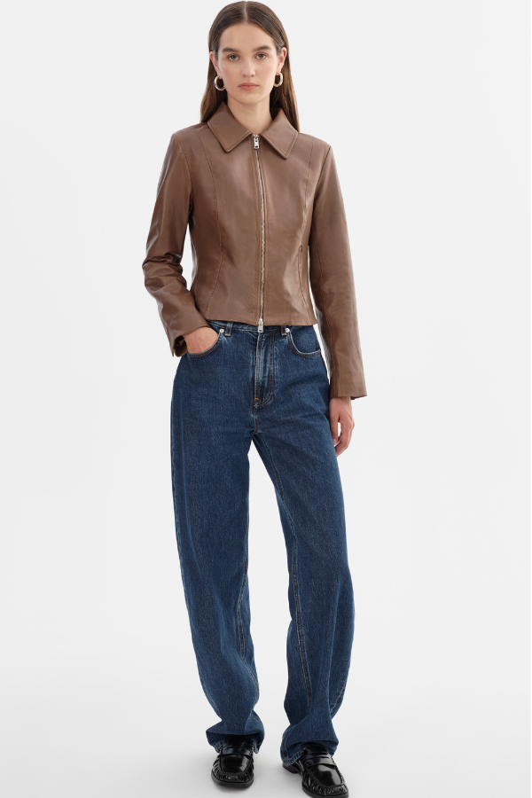 Lamarque Leather Jacket With Hood