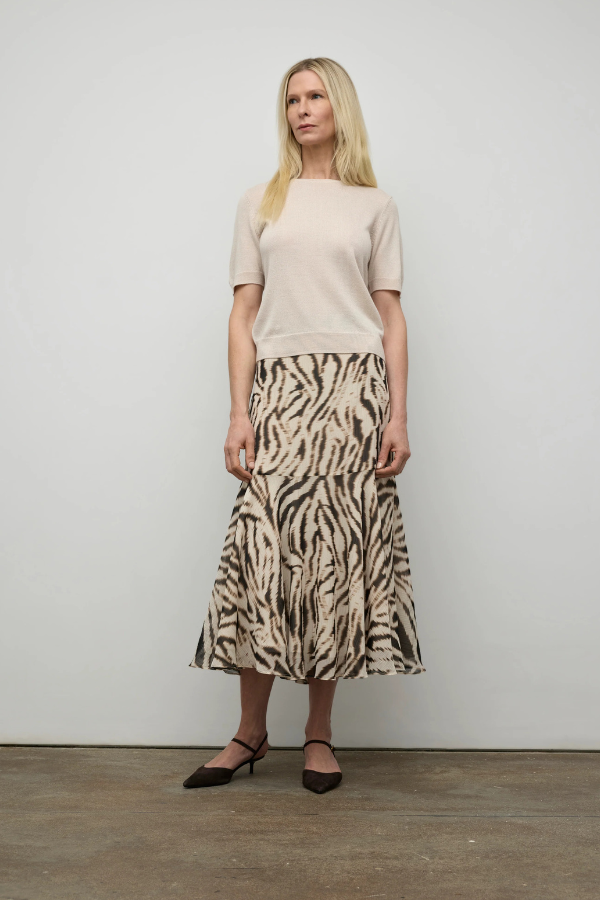 Iris Setlakwe Mid-Length Print Skirt