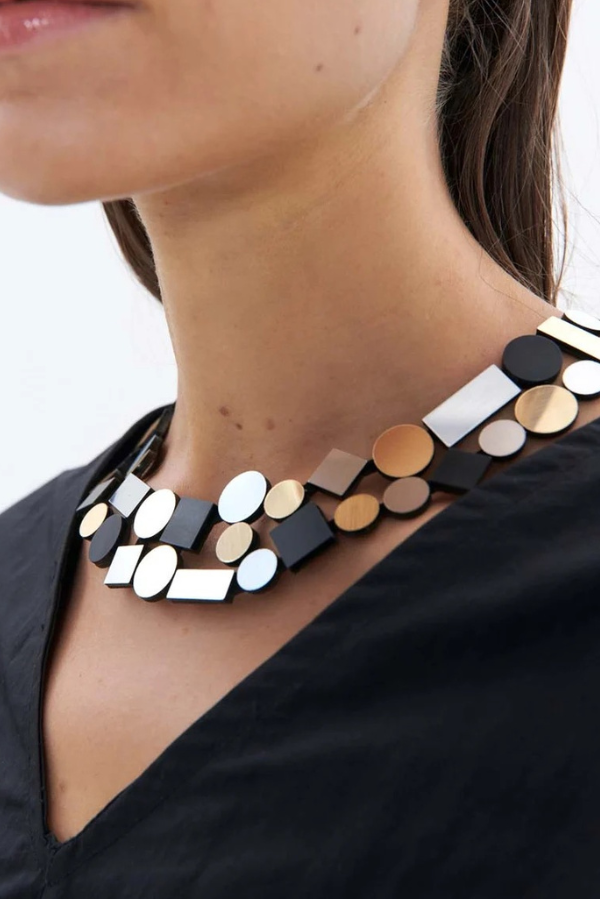 Bauhaus Double Layer Necklace