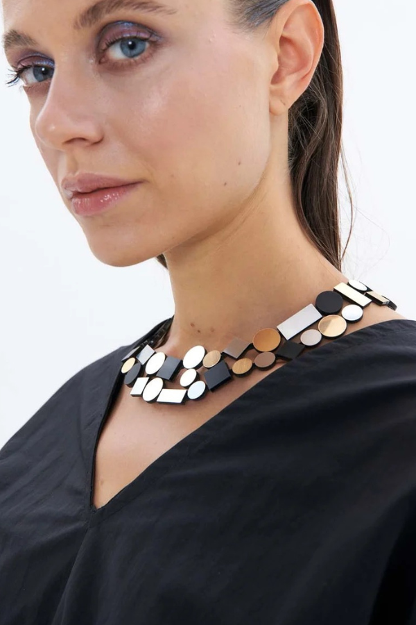 Bauhaus Double Layer Necklace
