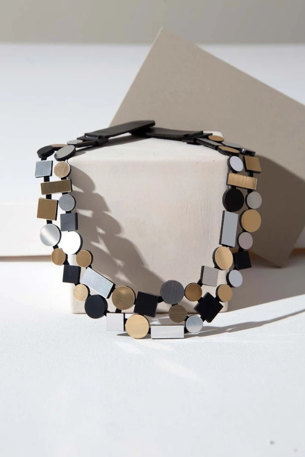 Bauhaus Double Layer Necklace