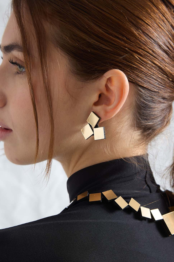 Square Trio Earrings