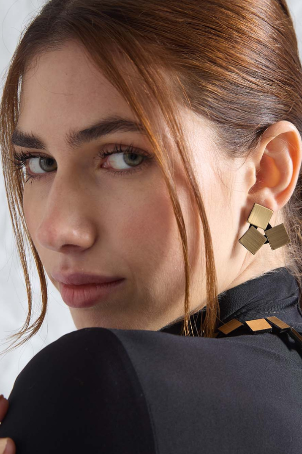 Square Trio Earrings