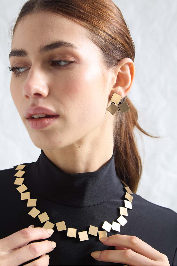 Square Trio Earrings