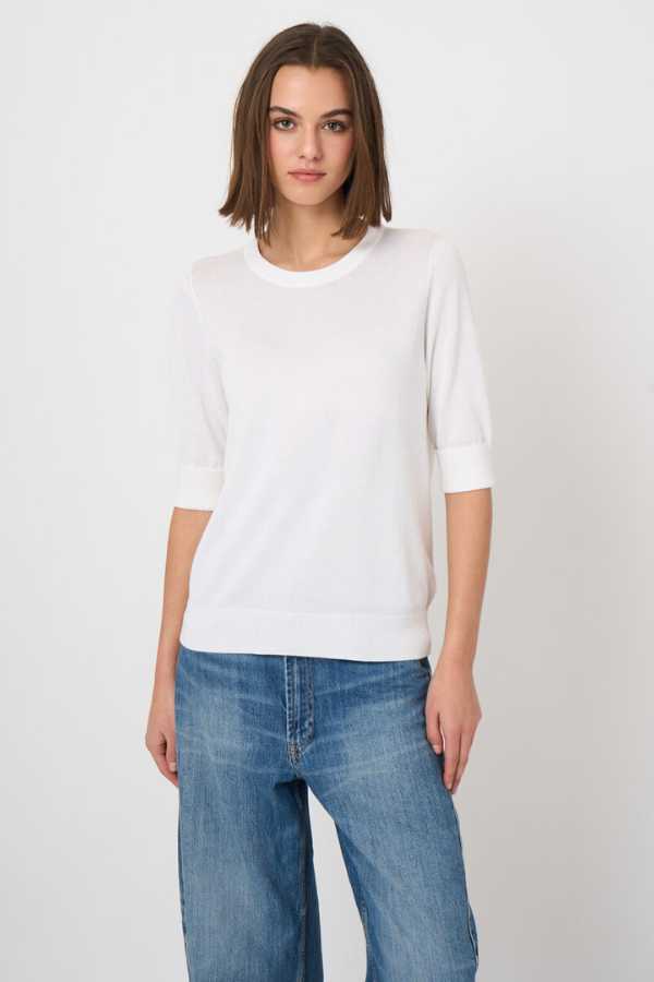 Repeat Short Sleeve Knit Pullover (Available in Four Colours)