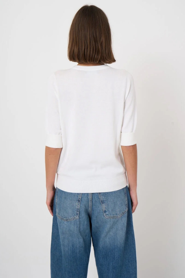 Repeat Short Sleeve Knit Pullover (Available in Four Colours)