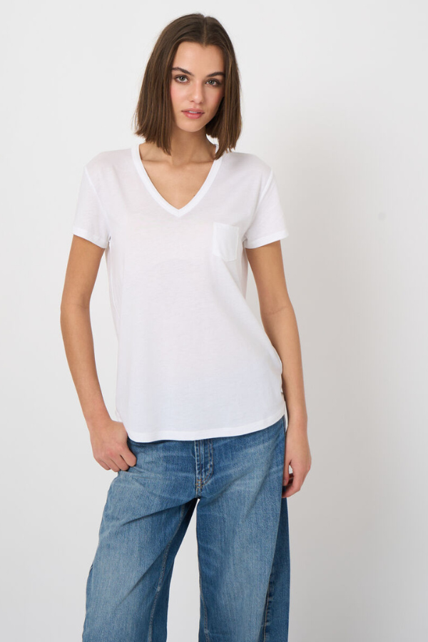 Repeat V-Neck T-Shirt (Available in Multiple Colours)