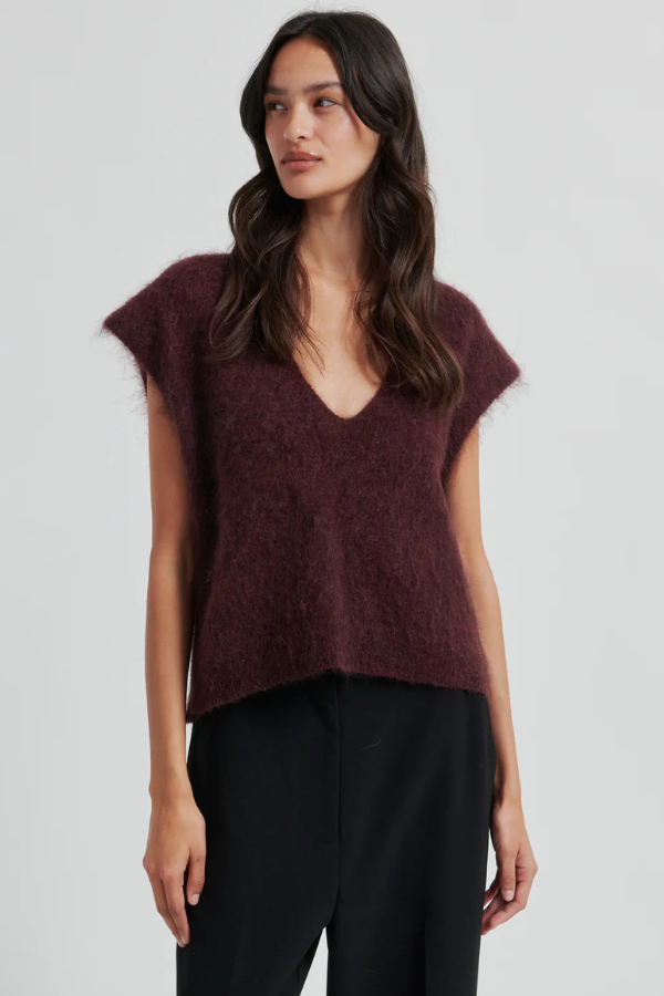 Second Female V-Neck Sweater Vest (Available in Two Colours)