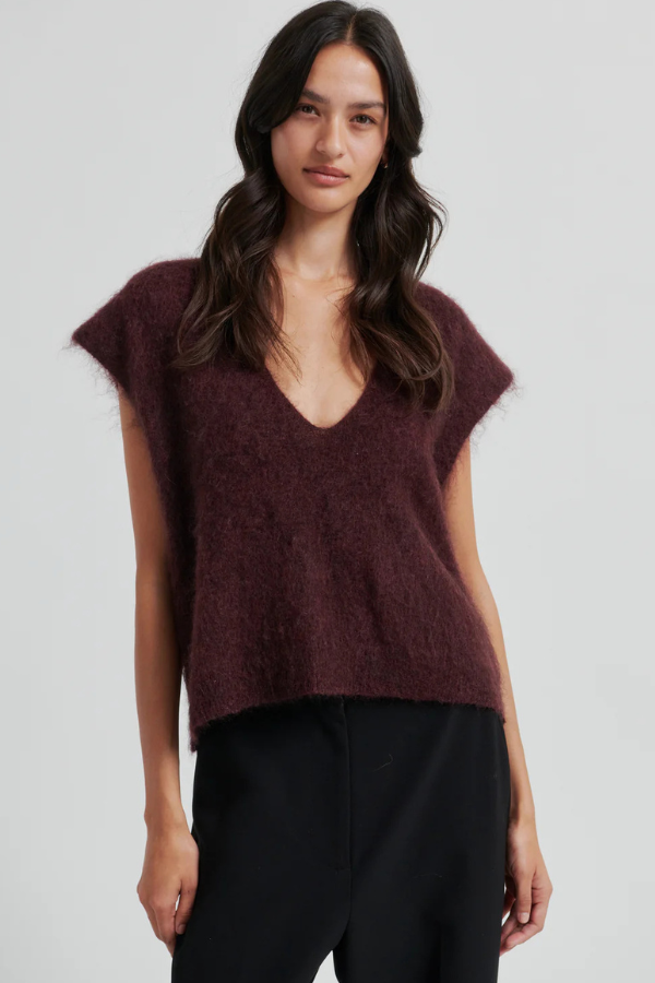 Second Female V-Neck Sweater Vest (Available in Two Colours)