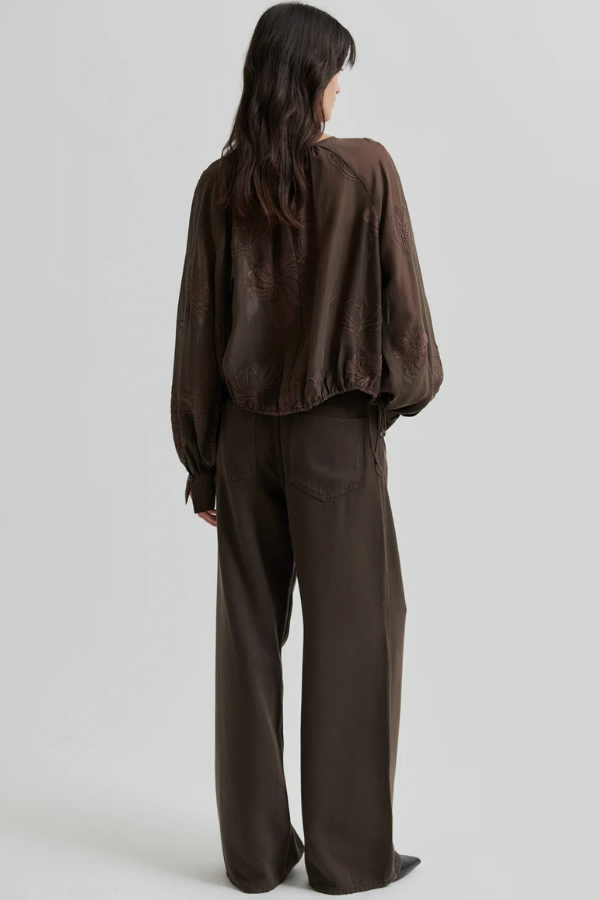 Second Female Cropped Floral Blouse (Available in Two Colours)