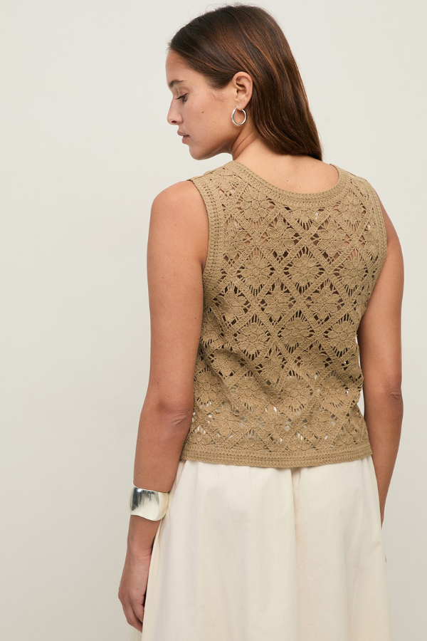 Yerse Crochet Knit Vest