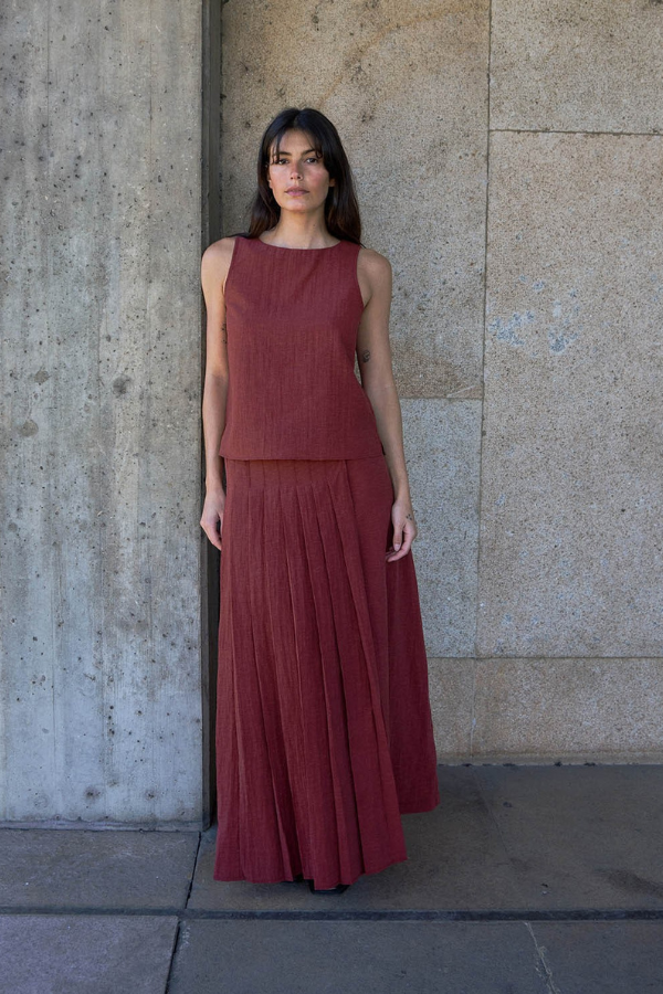 Yerse Round Neck Sleeveless Top (Available in Two Colours)