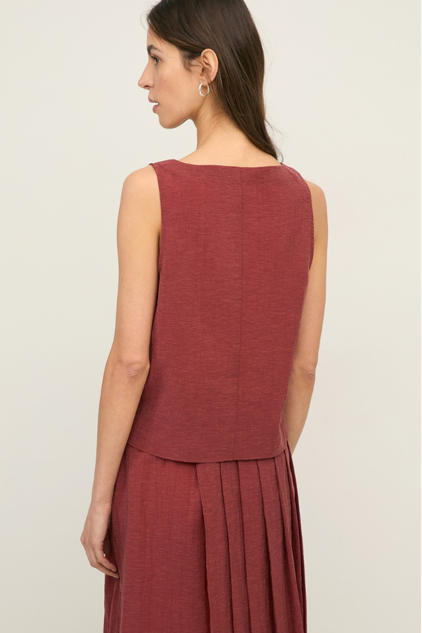 Yerse Round Neck Sleeveless Top (Available in Two Colours)