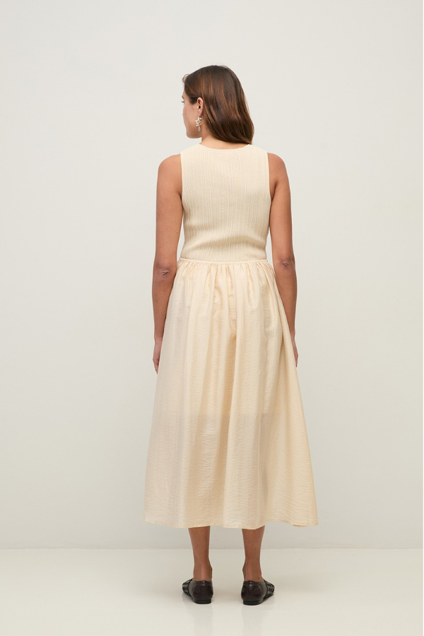 Yerse Sleeveless Knit Dress (Available in Two Colours)