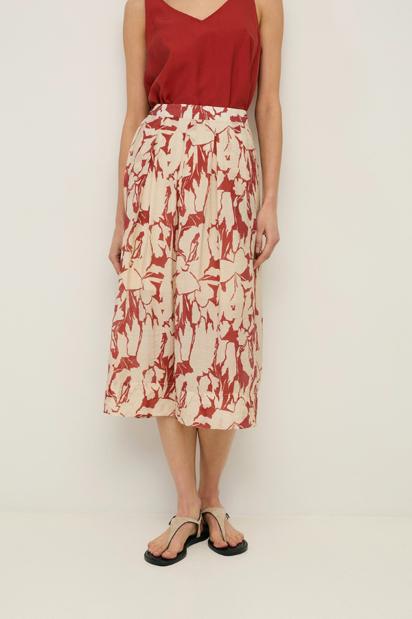 Yerse Floral Print Skirt