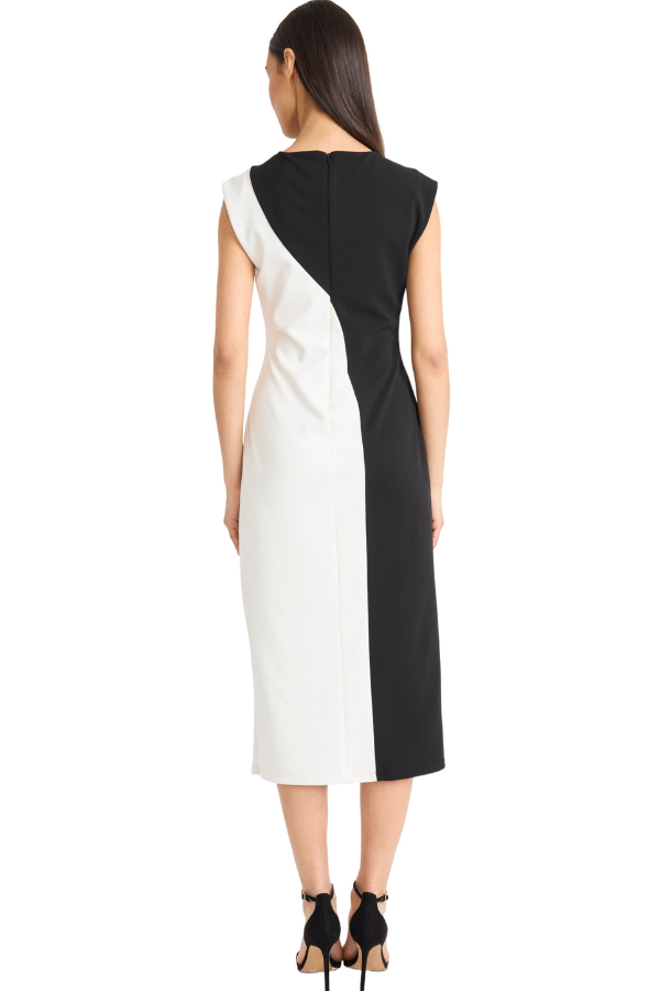 Donna Morgan Colourblock Midi Dress