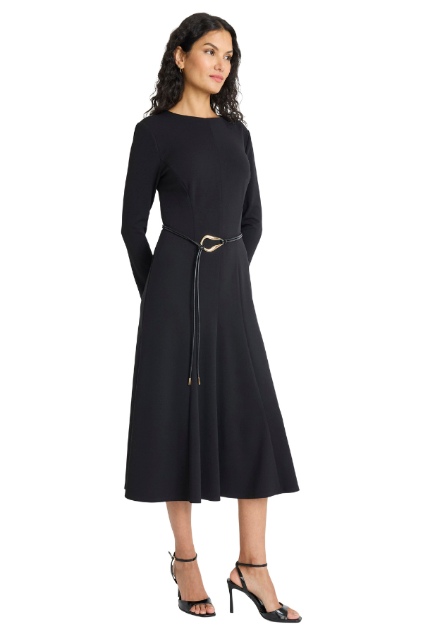 Maggy London Belted Midi Dress