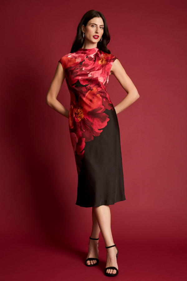 Maggy London Poppy Floral Dress