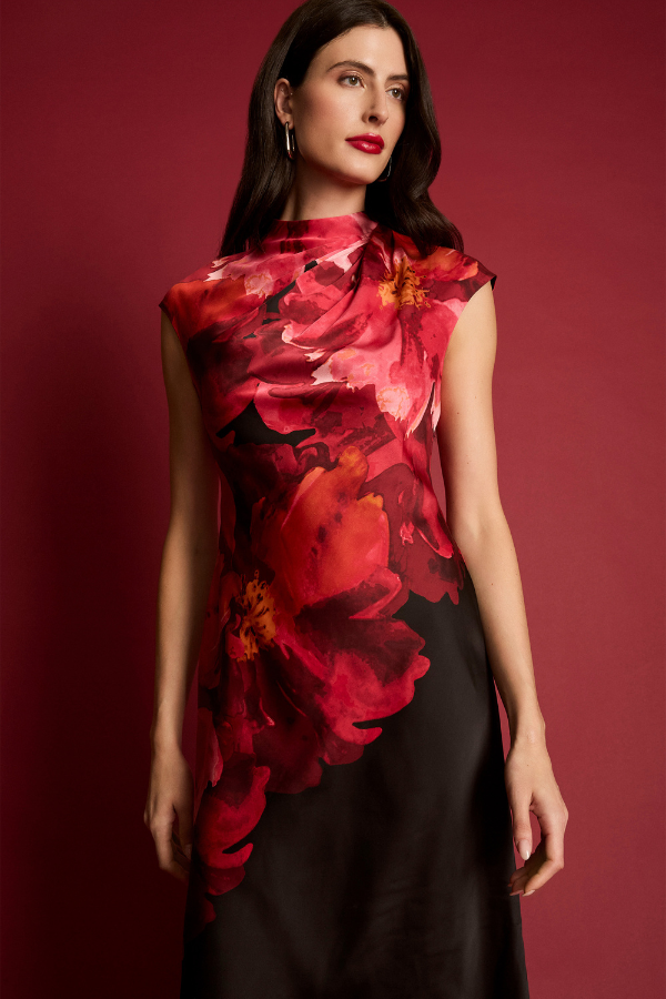 Maggy London Poppy Floral Dress