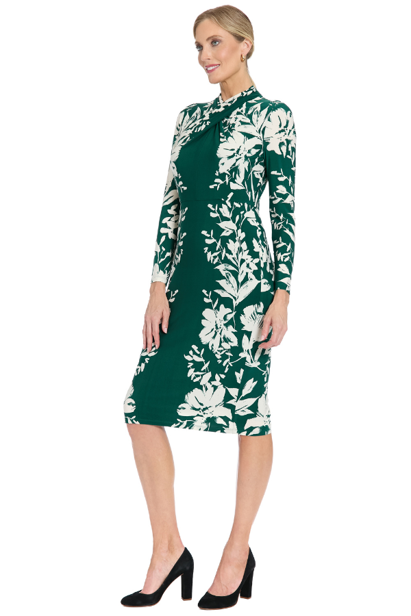 London Times Floral Print Dress (Available in Two Colours)