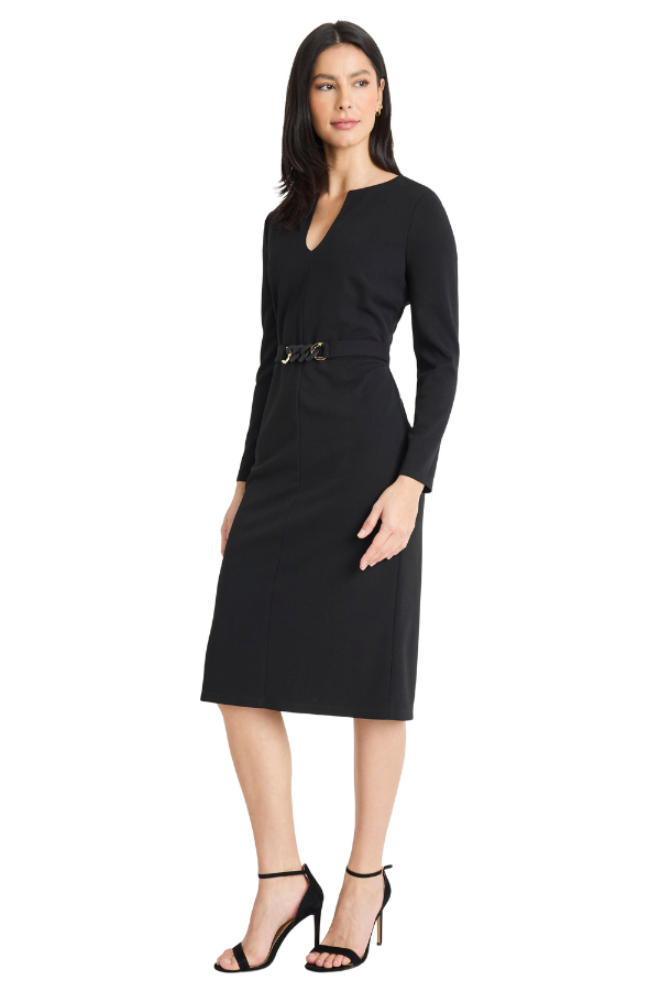 Maggy London Belted Sheath Dress