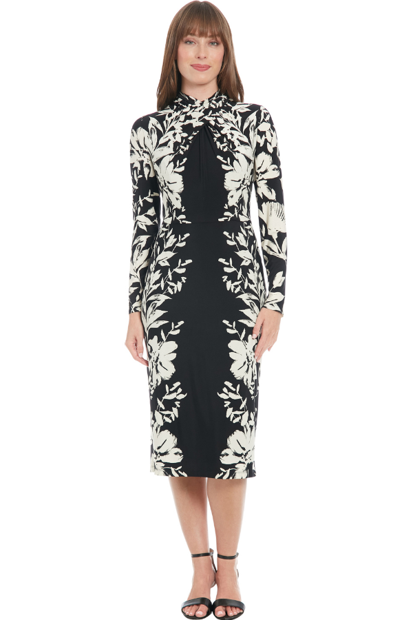 London Times Floral Print Dress (Available in Two Colours)