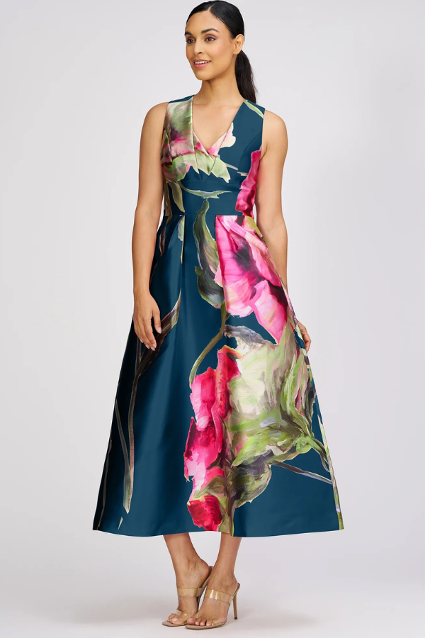 Kay Unger Regina Tea Length Dress