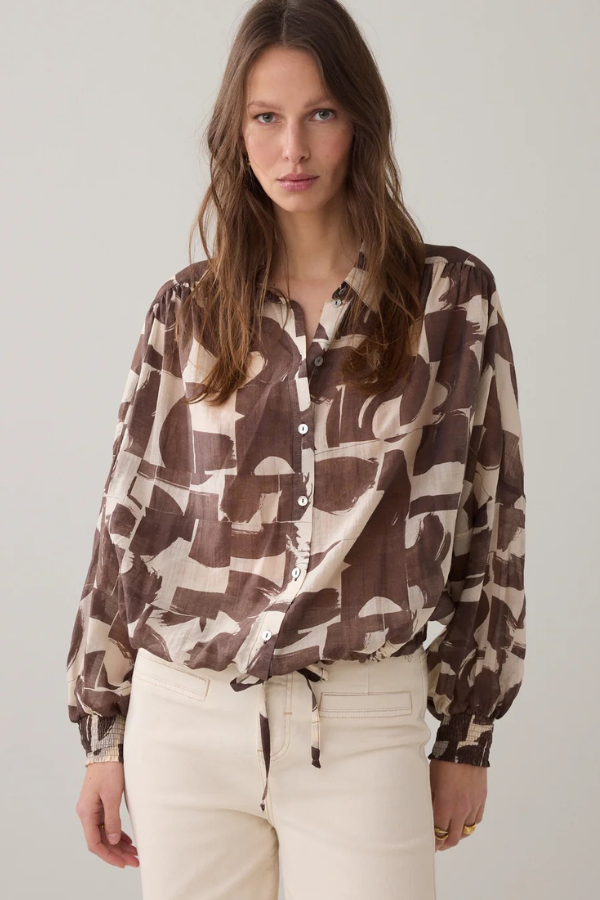 Summum Boxy Print Blouse