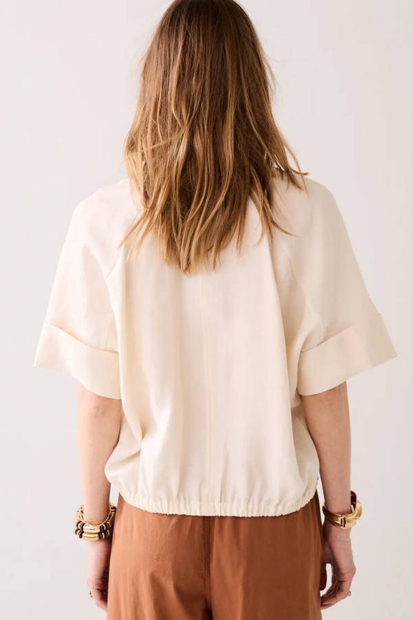 Summum V-Neck Wide Sleeve Blouse