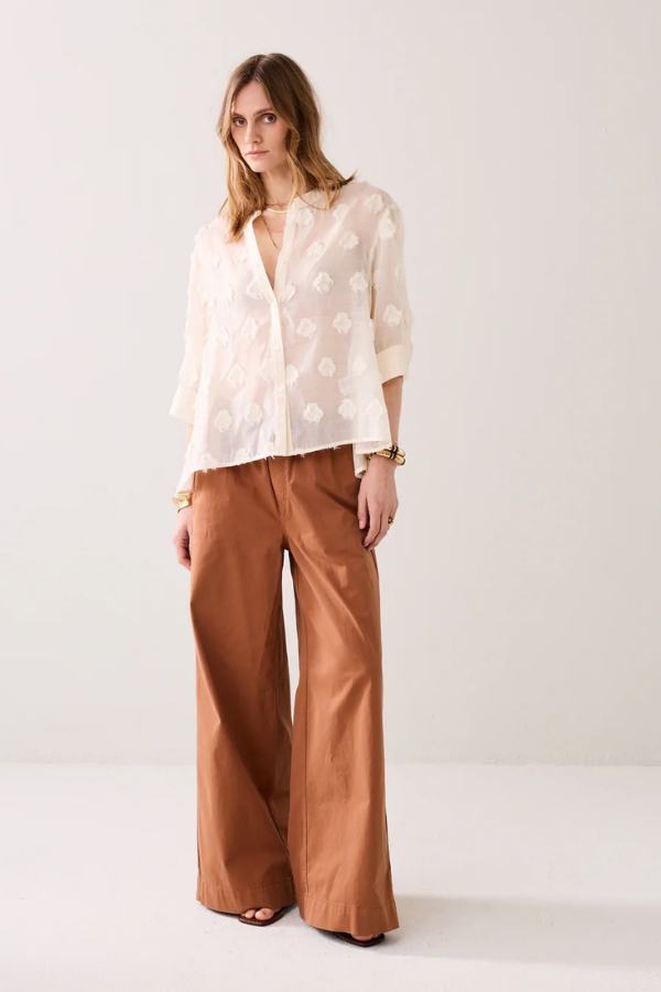 Summum Sheer Floral Blouse