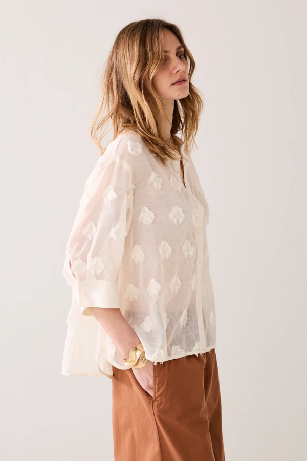 Summum Sheer Floral Blouse