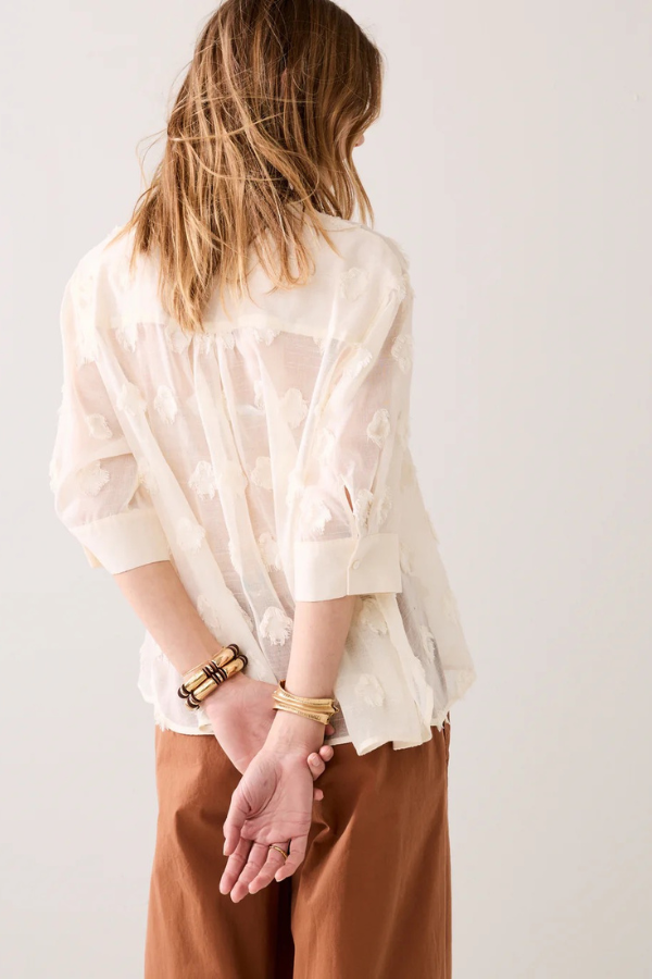 Summum Sheer Floral Blouse