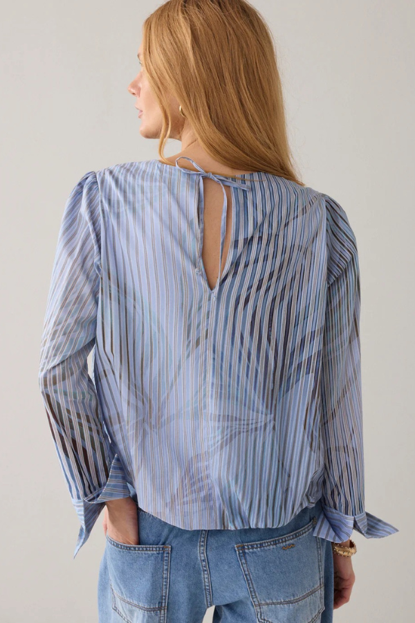 Summum Striped Cotton Blouse