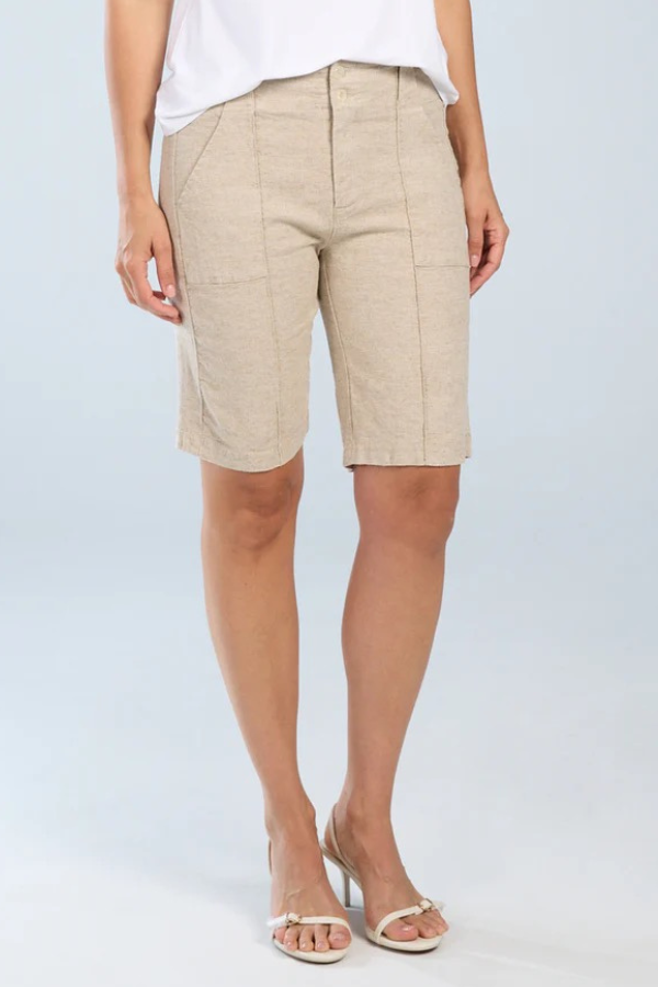 Beddome Stretch Linen Bermuda Short (Available in Two Colours)