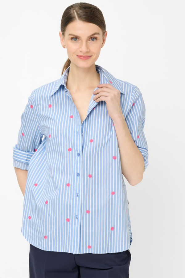 Brax Viki Striped Seashell Shirt