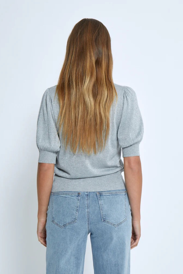 Minus Metallic Puff Sleeve Top (Available in Multiple Colours)