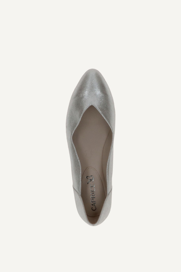 Caprice Metallic Ballerina Flats