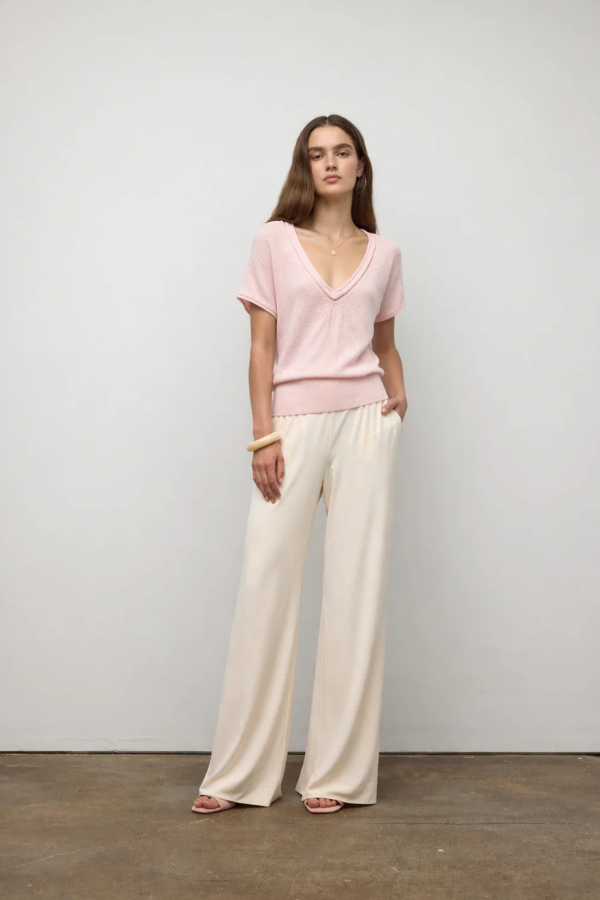 Iris Setlakwe Crochet Knit Top