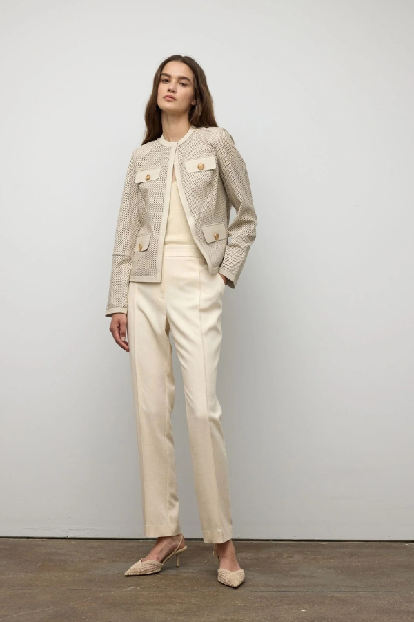 Iris Setlakwe Perforated Leather Jacket