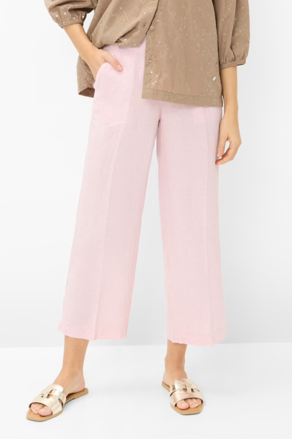 Brax Wide Leg Linen Pants (Available in Two Colours)