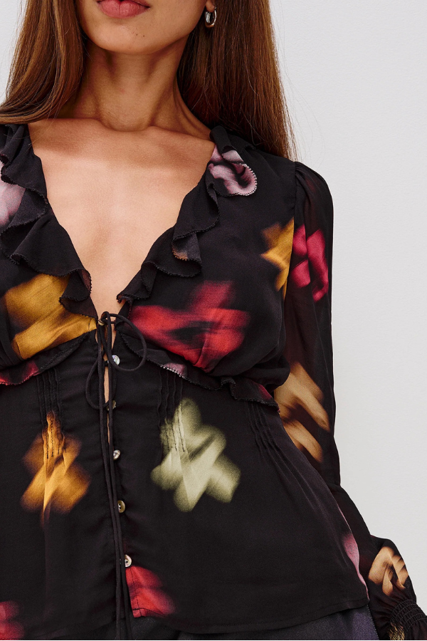 Rails Alixa Blurred Floral Blouse