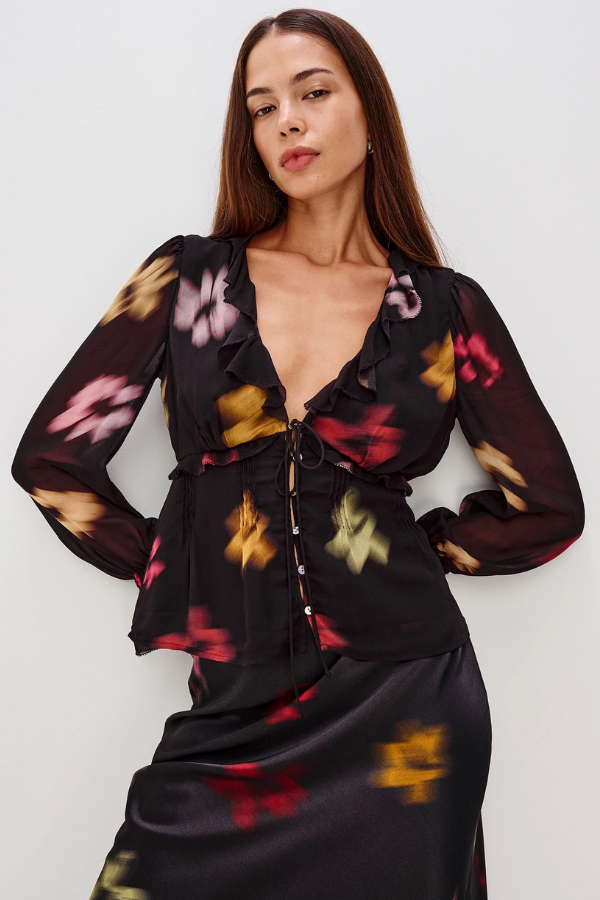 Rails Alixa Blurred Floral Blouse