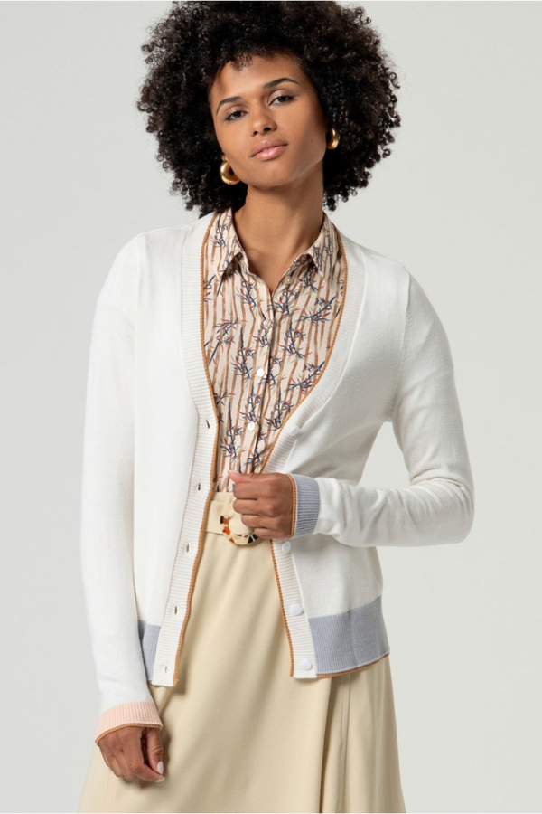 Surkana V-Neck Button Cardigan