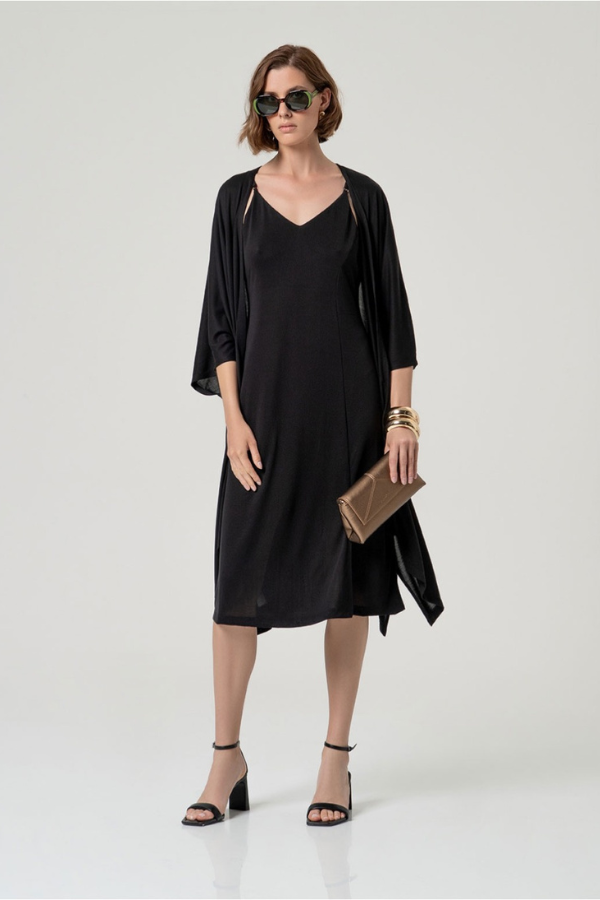 Surkana Side Slit Mini Dress (Available in Two Colours)