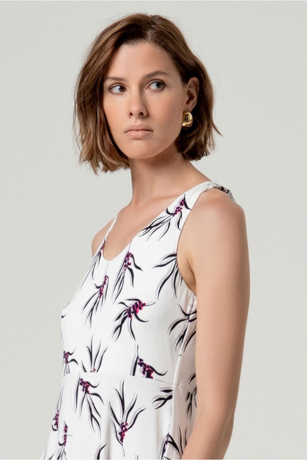 Surkana Botanical Print Dress
