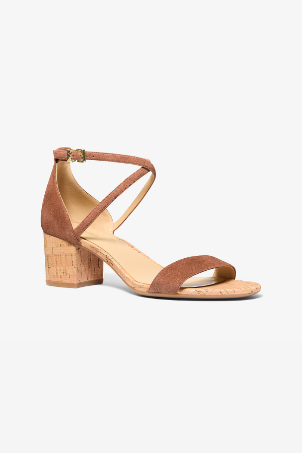 Michael Kors Serena Suede Sandal (Available in Two Colours)