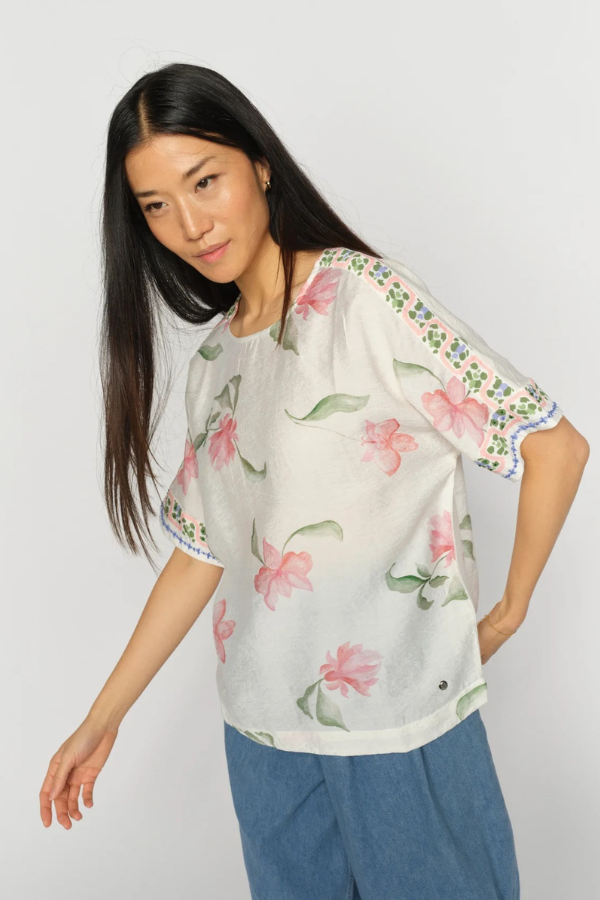 Mos Mosh Short Sleeve Orchid Blouse