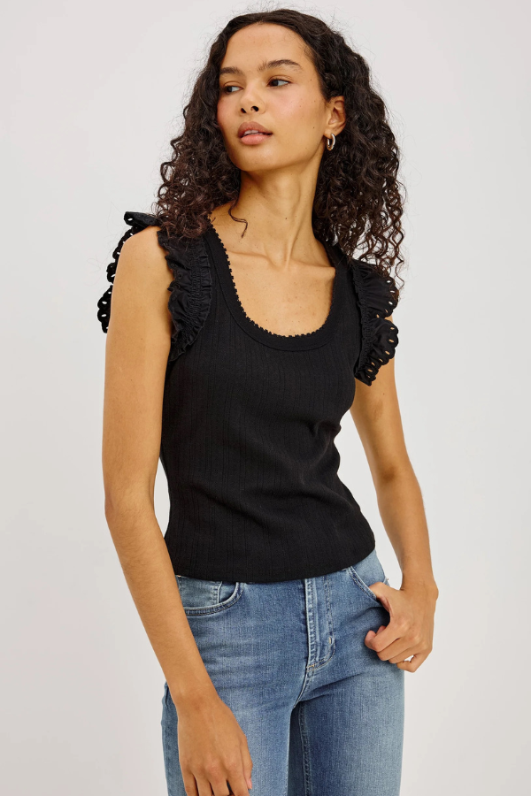 Rails Flutter Sleeve Top